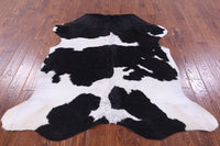 Thumbnail for Black & White Natural Cowhide Rug - Medium 6'1