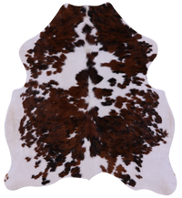 Thumbnail for Tricolor Natural Cowhide Rug - Large 6'6