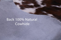 Thumbnail for Tricolor Natural Cowhide Rug - Large 6'6