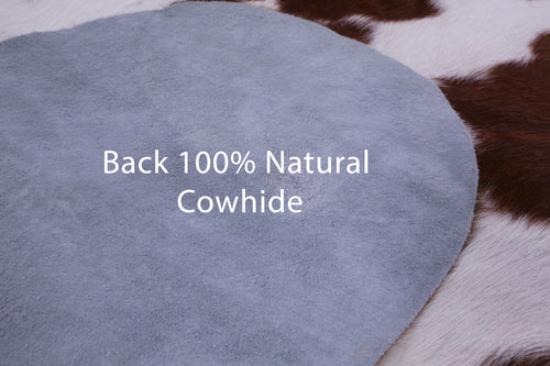 Brown & White Natural Cowhide Rug - X-Large 7'6