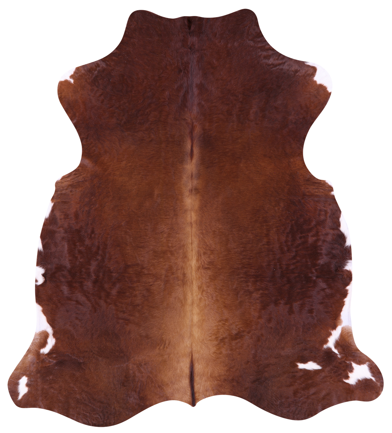 Brown Natural Cowhide Rug - X-Large 7'2"H x 6'4"W