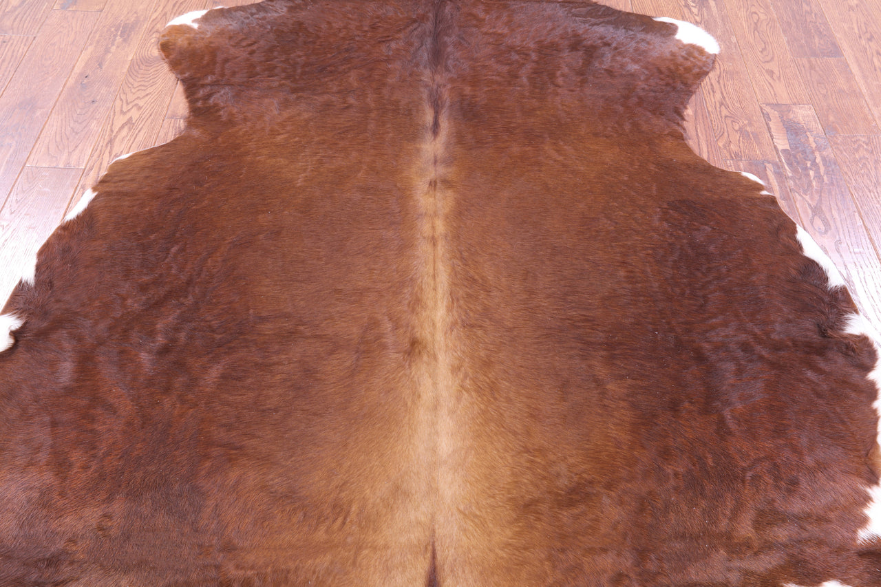 Brown Natural Cowhide Rug - X-Large 7'2"H x 6'4"W