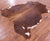 Brown Natural Cowhide Rug - X-Large 7'2"H x 6'4"W