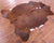 Brown Natural Cowhide Rug - Medium 6'3"H x 5'1"W