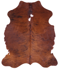 Thumbnail for Brown Natural Cowhide Rug - Medium 6'3