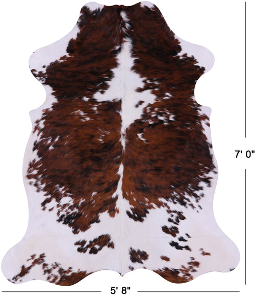Tricolor Natural Cowhide Rug - X-Large 7'0