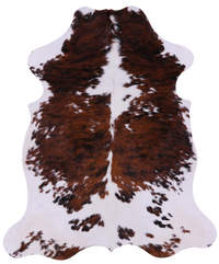 Thumbnail for Tricolor Natural Cowhide Rug - X-Large 7'0