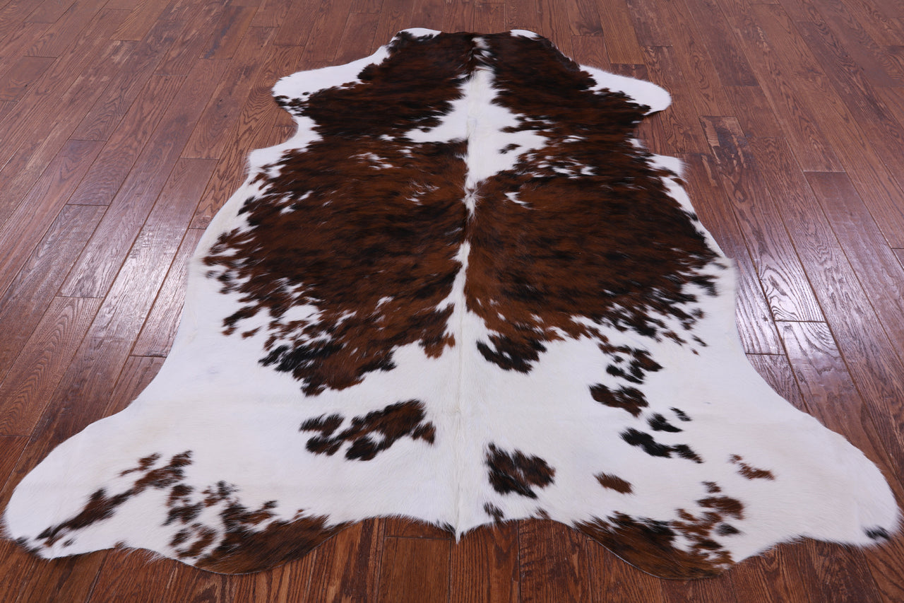 Tricolor Natural Cowhide Rug - X-Large 7'0"H x 5'8"W