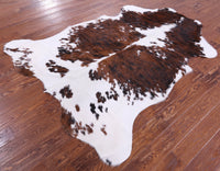 Thumbnail for Tricolor Natural Cowhide Rug - X-Large 7'0