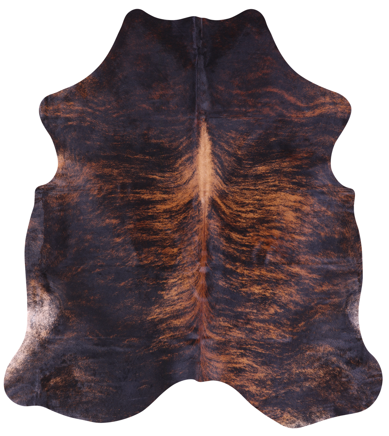 Brindle Natural Cowhide Rug - X-Large 7'0"H x 6'0"W