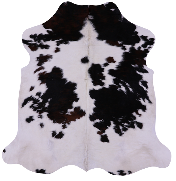 Tricolor Natural Cowhide Rug - Large 6'6"H x 6'3"W