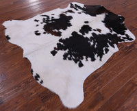 Thumbnail for Tricolor Natural Cowhide Rug - Large 6'6