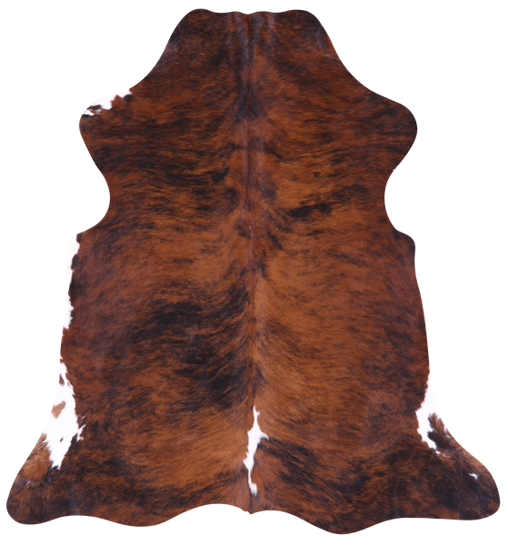 Brindle Natural Cowhide Rug - Large 6'4"H x 5'10"W