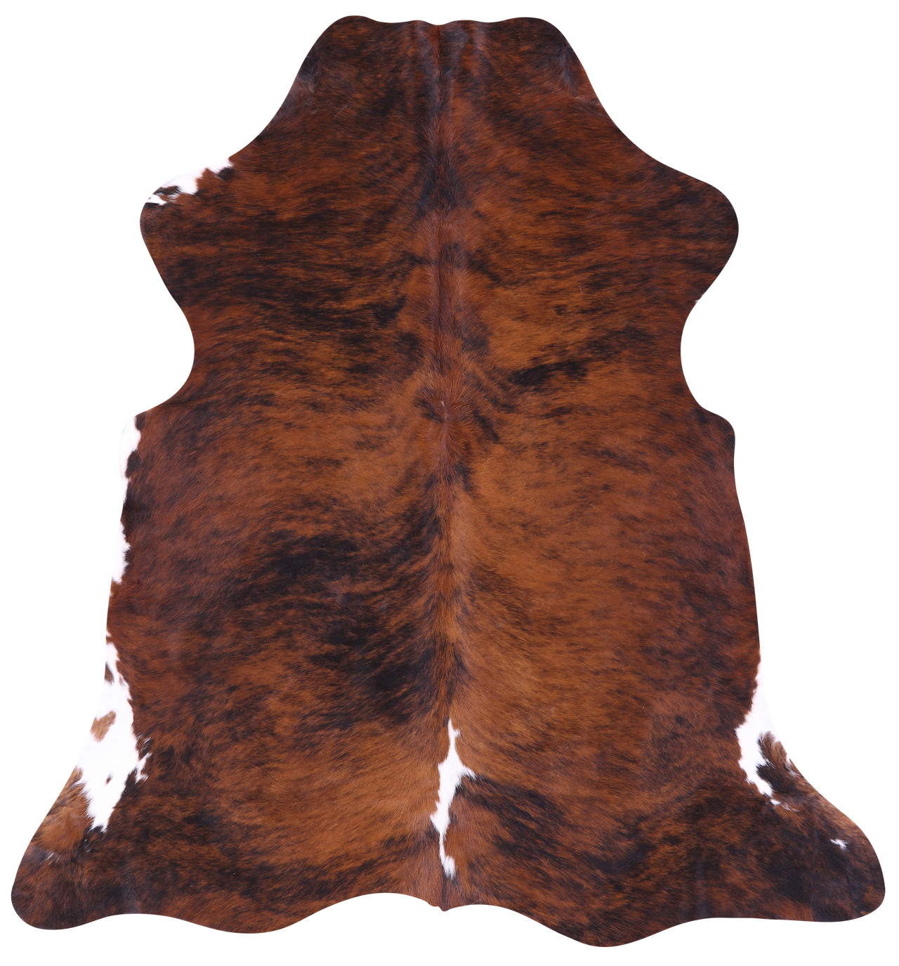 Brindle Natural Cowhide Rug - Large 6'4"H x 5'10"W