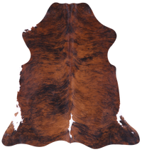 Thumbnail for Brindle Natural Cowhide Rug - Large 6'4