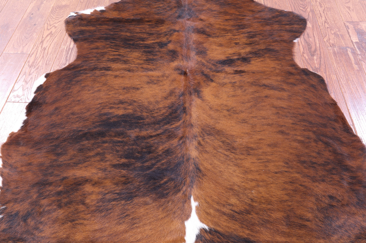 Brindle Natural Cowhide Rug - Large 6'4"H x 5'10"W