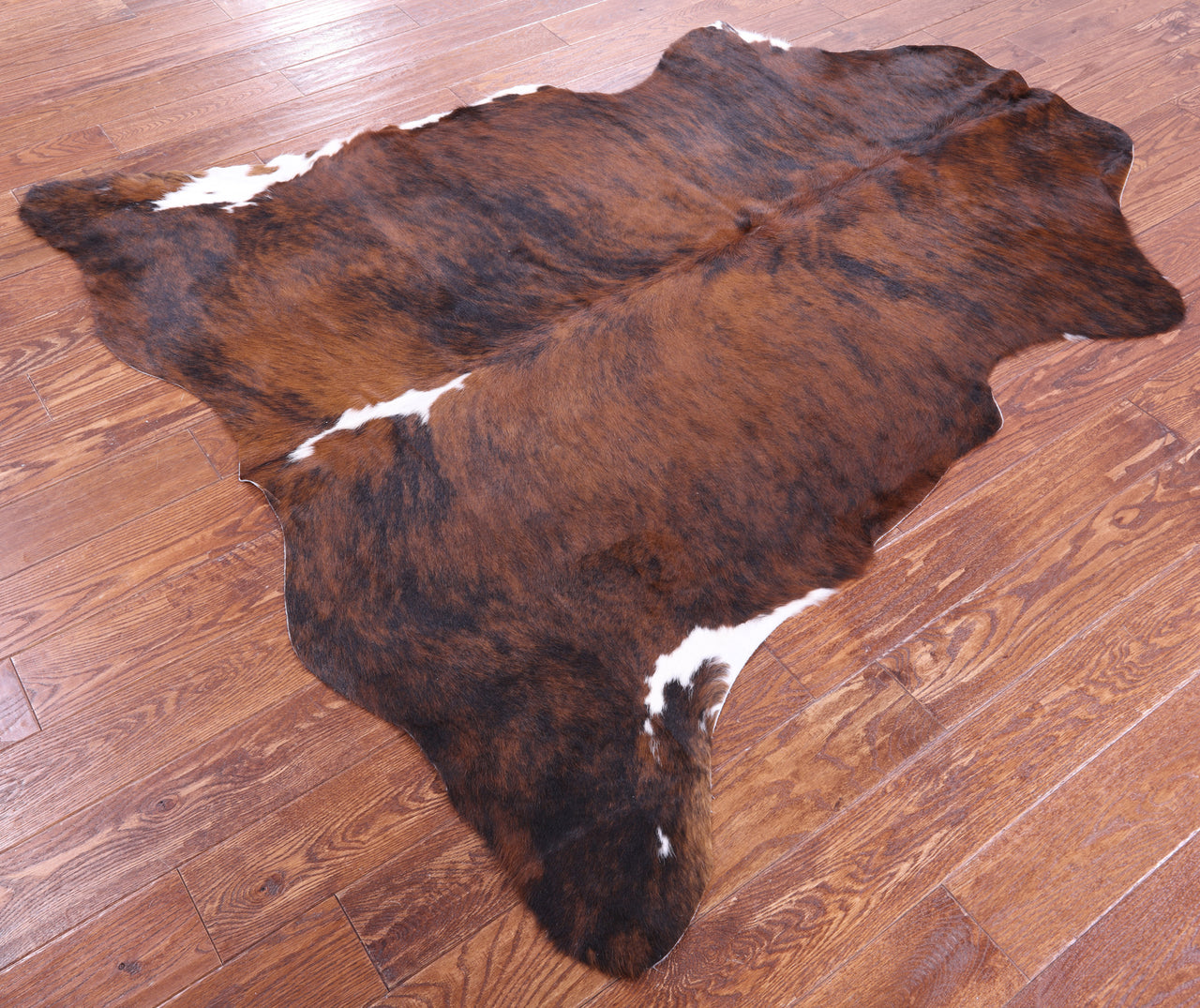 Brindle Natural Cowhide Rug - Large 6'4"H x 5'10"W