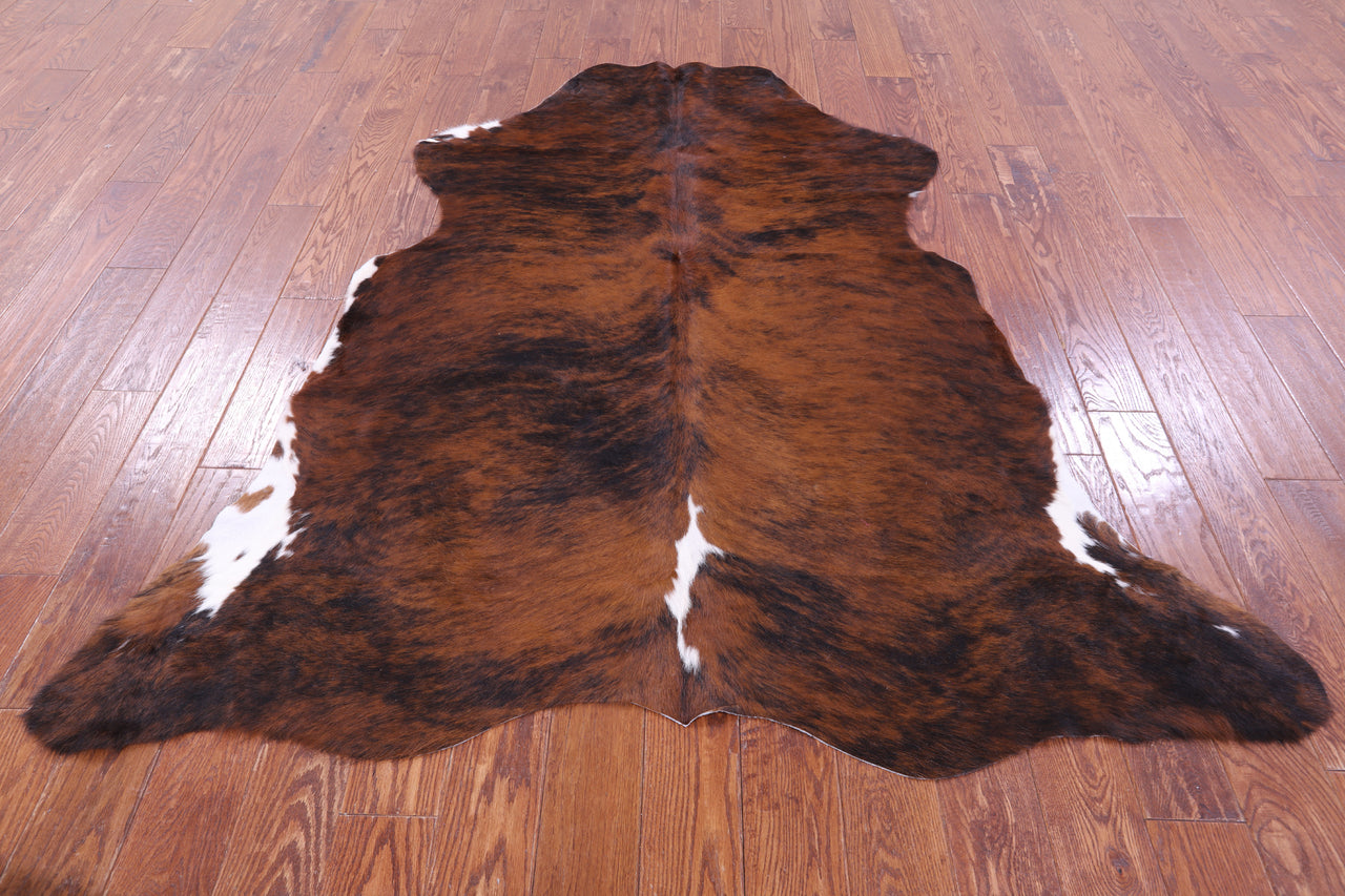 Brindle Natural Cowhide Rug - Large 6'4"H x 5'10"W