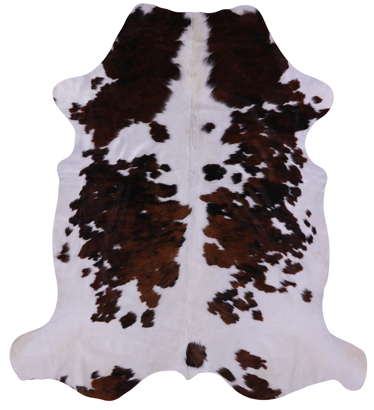 Tricolor Natural Cowhide Rug - X-Large 7'7"H x 6'8"W