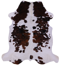 Thumbnail for Tricolor Natural Cowhide Rug - X-Large 7'7