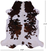 Thumbnail for Tricolor Natural Cowhide Rug - X-Large 7'7