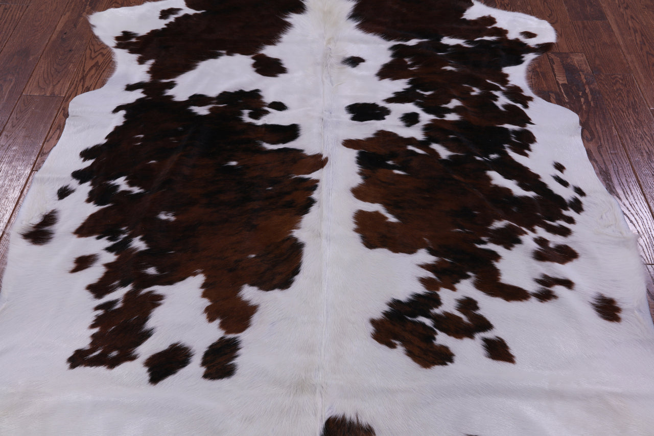 Tricolor Natural Cowhide Rug - X-Large 7'7"H x 6'8"W