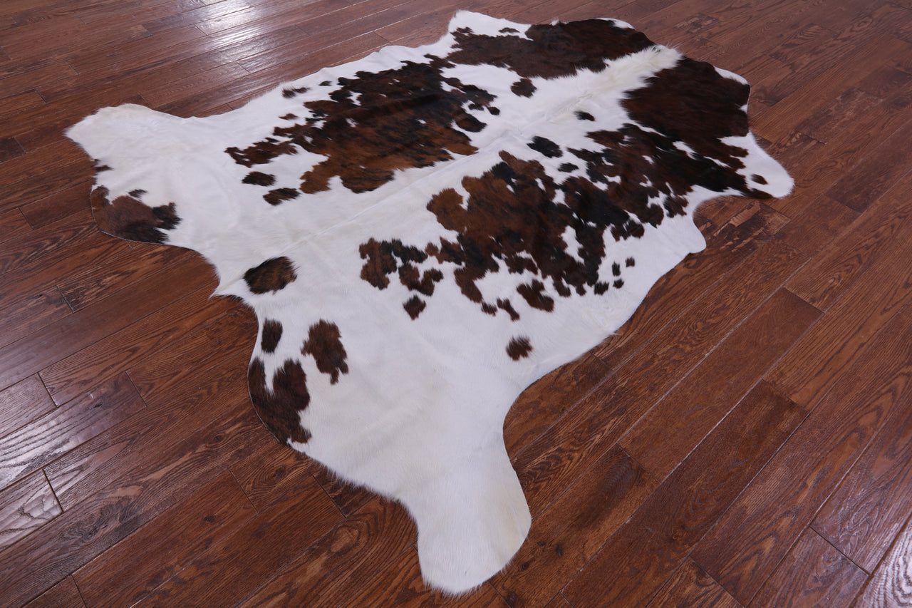 Tricolor Natural Cowhide Rug - X-Large 7'7"H x 6'8"W