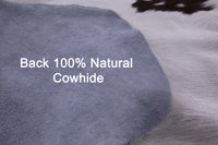 Thumbnail for Tricolor Natural Cowhide Rug - X-Large 7'7