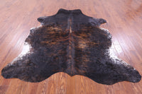 Thumbnail for Brindle Salt & Pepper Natural Cowhide Rug - X-Large 7'7