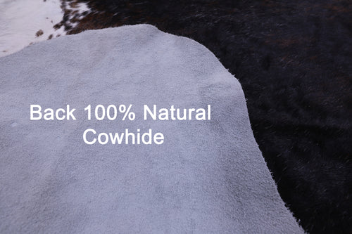 Dark Brindle Natural Cowhide Rug - X-Large 7'7