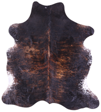 Thumbnail for Brindle Salt & Pepper Natural Cowhide Rug - X-Large 7'7