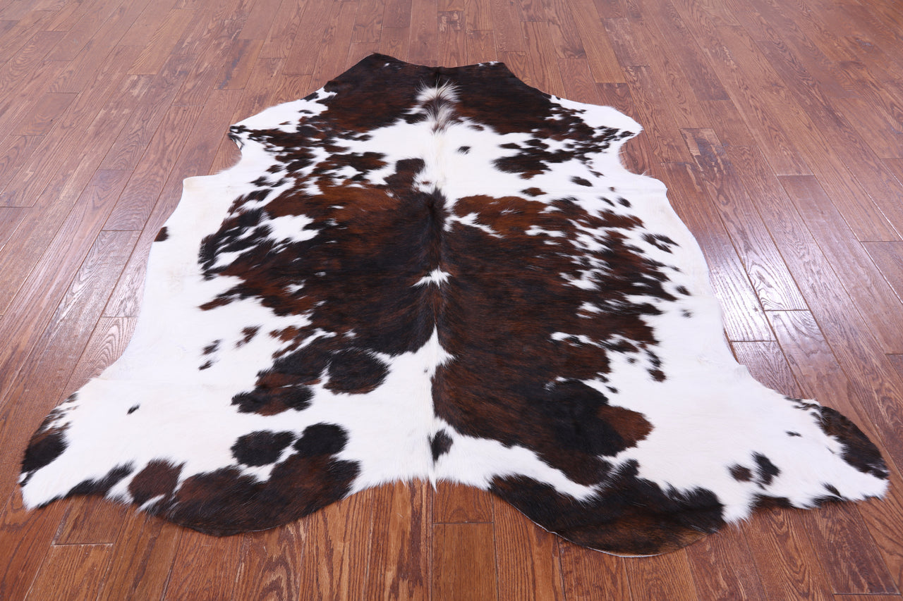 Tricolor Natural Cowhide Rug - Large 6'10"H x 6'4"W