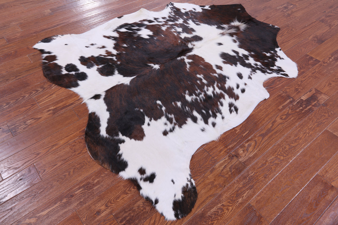 Tricolor Natural Cowhide Rug - Large 6'10"H x 6'4"W