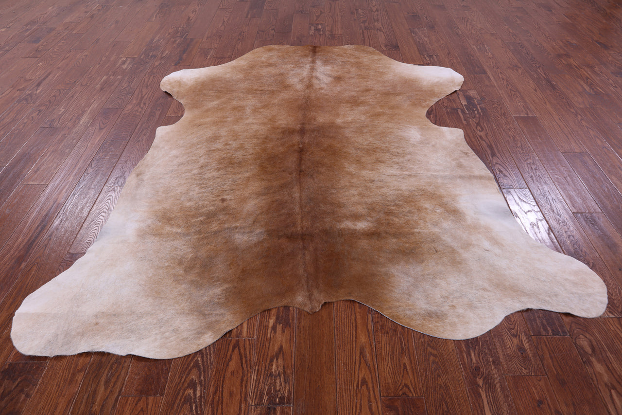 Brown Natural Cowhide Rug - X-Large 7'6"H x 6'9"W