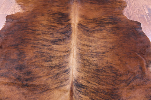 Brindle Natural Cowhide Rug - Large 6'5