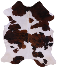 Thumbnail for Tricolor Natural Cowhide Rug - XLarge 7'2