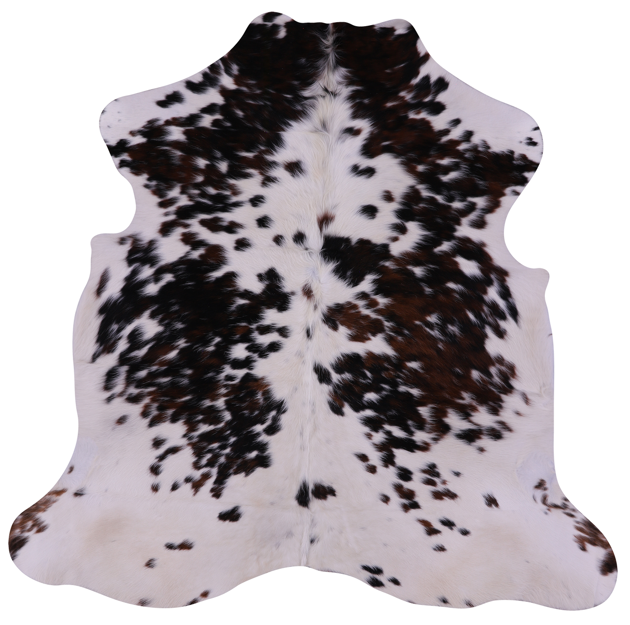 Salt & Pepper Natural Brown Cowhide Rug - Medium 6'2"H x 6'0"W