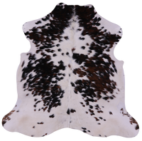 Thumbnail for Salt & Pepper Natural Brown Cowhide Rug - Medium 6'2