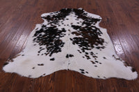 Thumbnail for Salt & Pepper Natural Brown Cowhide Rug - Medium 6'2