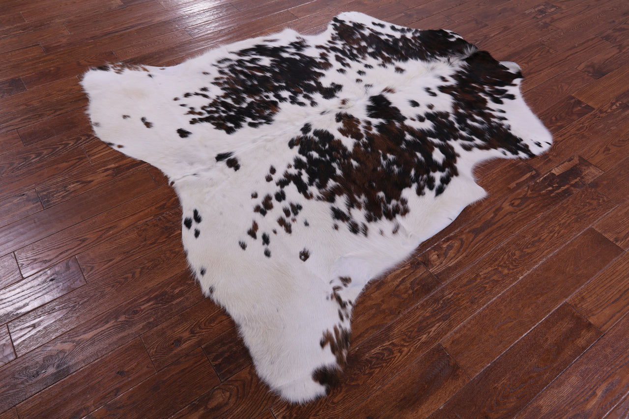 Salt & Pepper Natural Brown Cowhide Rug - Medium 6'2"H x 6'0"W