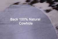 Thumbnail for Salt & Pepper Natural Brown Cowhide Rug - Medium 6'2