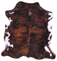 Thumbnail for Tricolor Natural Cowhide Rug - Large 6'11