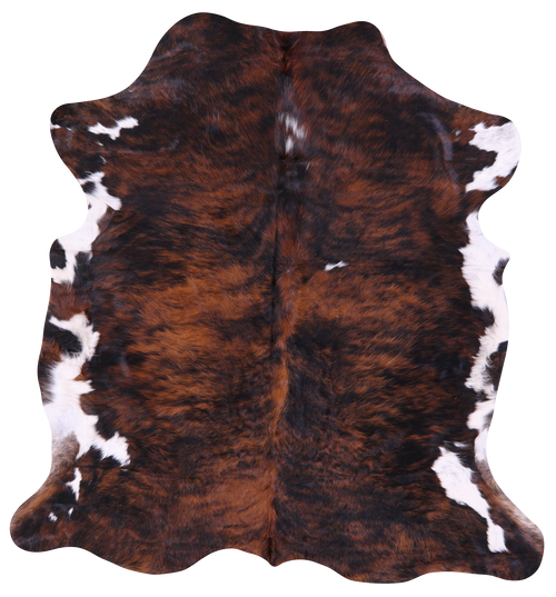 Tricolor Natural Cowhide Rug - Large 6'11