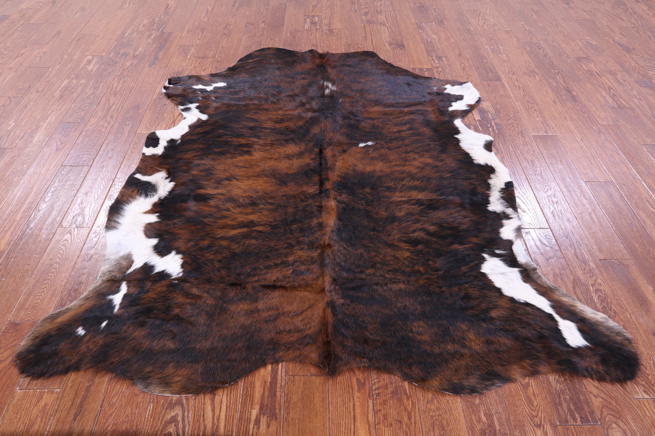 Tricolor Natural Cowhide Rug - Large 6'11"H x 6'4"W