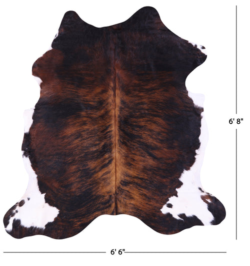 Brindle Natural Cowhide Rug - Large 6' 8