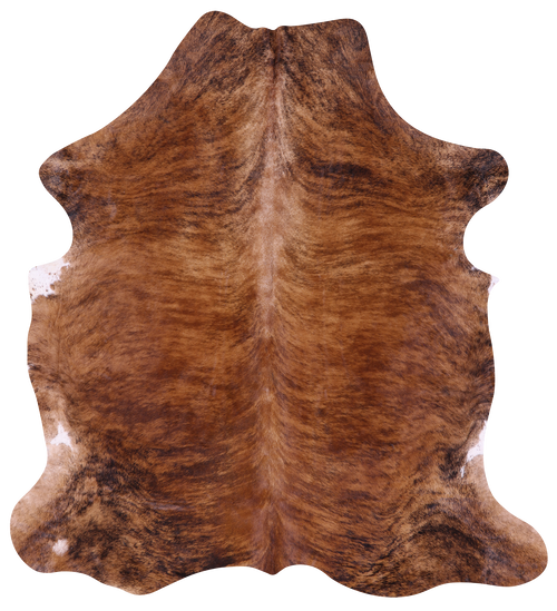 Brindle Natural Cowhide Rug - Large 6'7