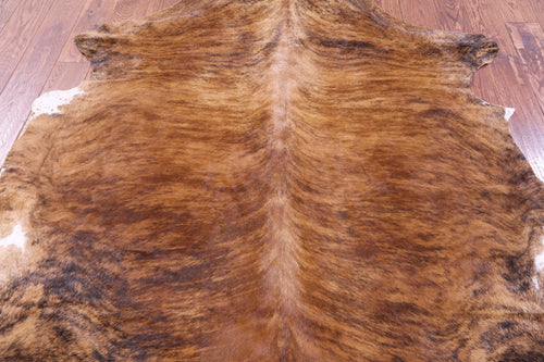 Brindle Natural Cowhide Rug - Large 6'7