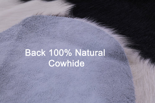 Black & White Natural Cowhide Rug - Medium 6'0