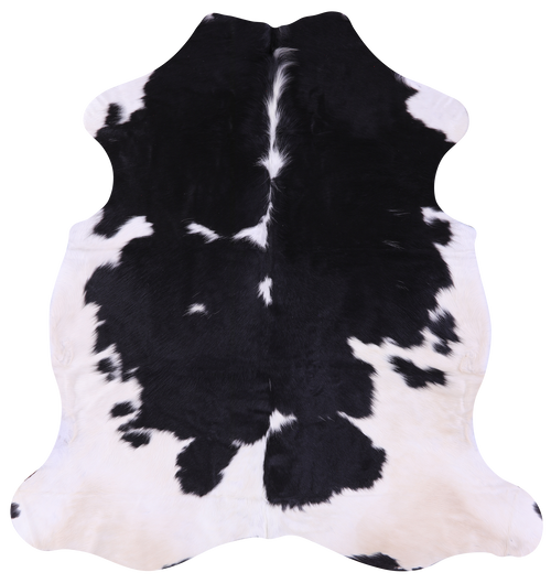 Black & White Natural Cowhide Rug - Medium 6'0