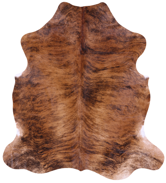 Light Brindle Natural Cowhide Rug - Large 6'6"H x 5'10"W